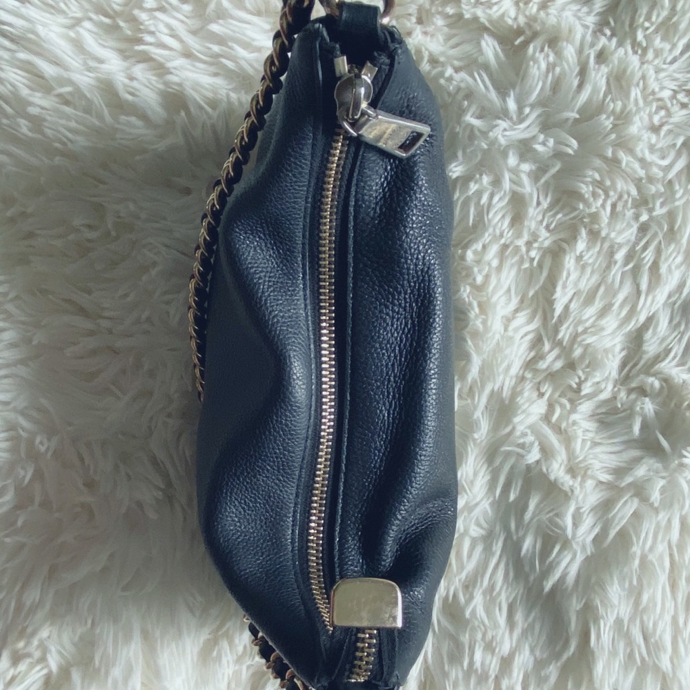 black leather coach purse